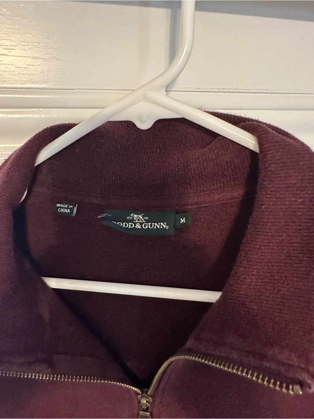 Rodd & Gunn Men's Zip-Neck Sweater - Burgundy